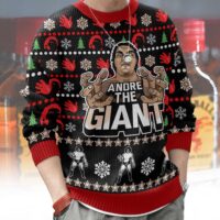 Hooktab Andre The Giant WWE Ugly Christmas Sweater