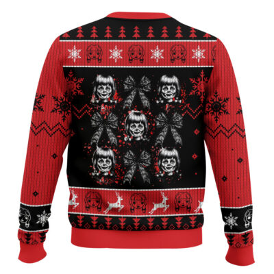 Hooktab Annabelle May God Have Mercy On Your Soul Ugly Christmas Sweater