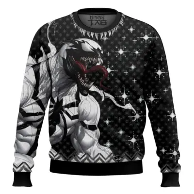 Anti-venom Marvel Venom Ugly Christmas Sweater