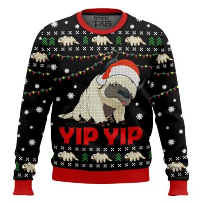 Appa Sky Bison Yip Yip Avatar Ugly Christmas Sweater