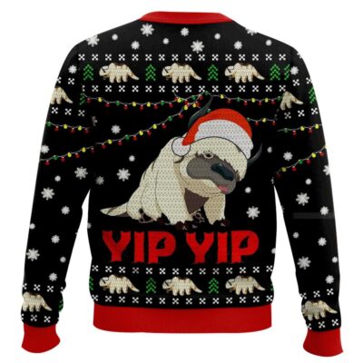 Hooktab Appa Sky Bison Yip Yip Avatar Ugly Christmas Sweater