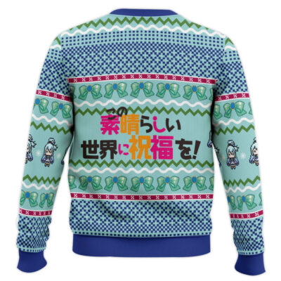 Hooktab Aqua Konosuba Ugly Christmas Sweater