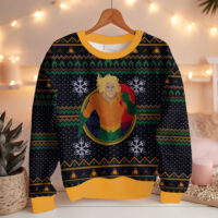 Hooktab Aquaman DC Ugly Christmas Sweater