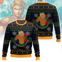 Hooktab Aquaman DC Ugly Christmas Sweater
