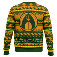 Hooktab Aquaman Trident DC Ugly Christmas Sweater