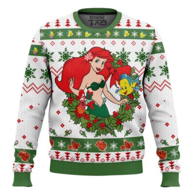 Ariel The Little Mermaid Ugly Christmas Sweater