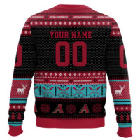 Hooktab Arizona Diamondbacks - Custom Name And Number Ugly Sweater