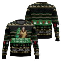 Hooktab Armadillo Ross I'm The Holiday Friends Ugly Christmas Sweater
