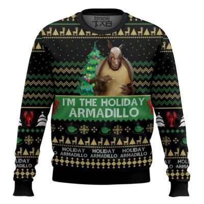 Armadillo Ross I'm The Holiday Friends Ugly Christmas Sweater