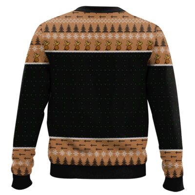 Hooktab Arthur Vs Black Knight Pixel Monty Python Ugly Christmas Sweater