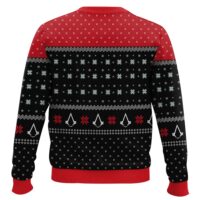 Hooktab Assassin's Creed Insignia Symbol Ugly Christmas Sweater