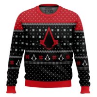 Hooktab Assassin's Creed Insignia Symbol Ugly Christmas Sweater