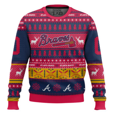 Atlanta Braves - Custom Name And Number Ugly Sweater