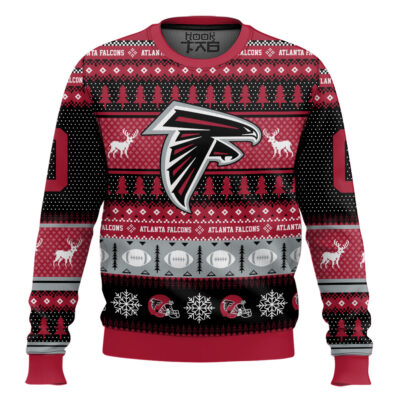 Atlanta Falcons - Custom Name And Number Ugly Sweater