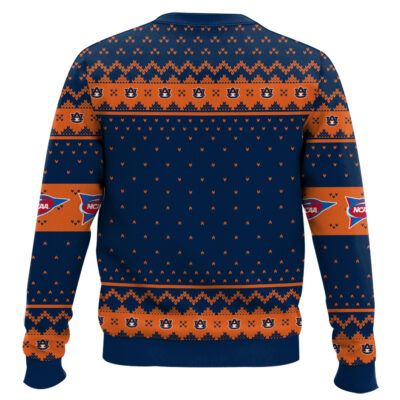 Hooktab Auburn Tigers – Custom Name And Number Ugly Christmas Sweater