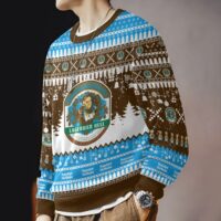 Hooktab Augustiner Bräu German Beer Ugly Christmas Sweater