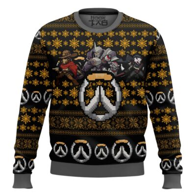 Aura Farming Overwatch Ugly Christmas Sweater
