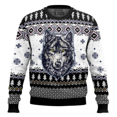 Awesome Wolf Ugly Christmas Sweater