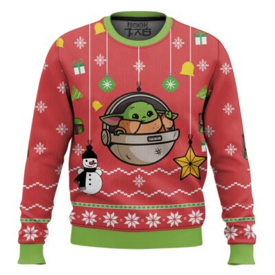 Baby Yoda Bauble Star Wars Ugly Christmas Sweater