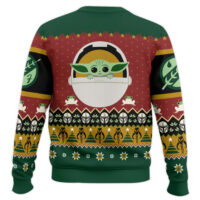 Hooktab Baby Yoda Grogu Star Wars Ugly Christmas Sweater