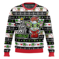 Hooktab Baby Yoda Is This Jolly Enoguh Star Wars Ugly Christmas Sweater