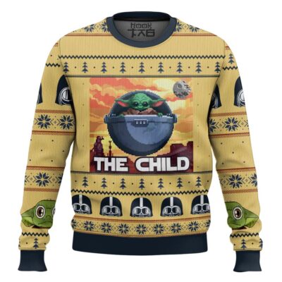 Baby Yoda The Child Mandalorion Star Wars Ugly Christmas Sweater
