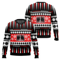 Hooktab Backgammon Board Games Ugly Christmas Sweater