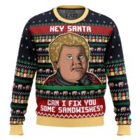 Hooktab Bad Santa Fix You Some Sandwiches Ugly Christmas Sweater