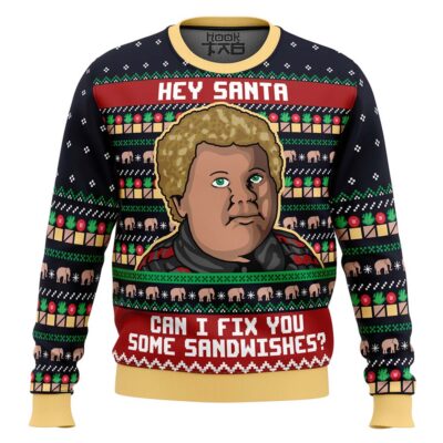 Bad Santa Fix You Some Sandwiches Ugly Christmas Sweater