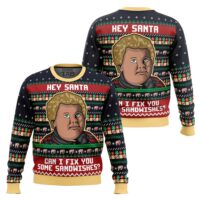 Hooktab Bad Santa Fix You Some Sandwiches Ugly Christmas Sweater