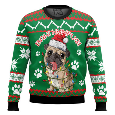 Bah! Humpug Cute Pug Ugly Christmas Sweater