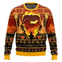 Hooktab Balrog Flame Of Udûn The Lord Of The Ring Ugly Christmas Sweater