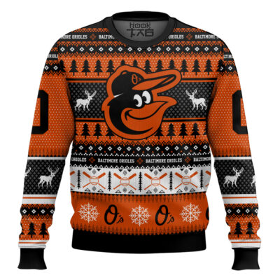 Baltimore Orioles - Custom Name And Number Ugly Sweater