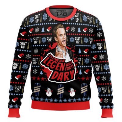 Barney Stinson It’s Going To Be Legen Wait For It Dary How I Met Your Mother Ugly Christmas Sweater