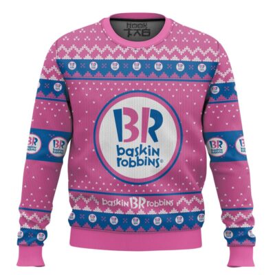 Baskin Robbins Ice Cream Ugly Christmas Sweater
