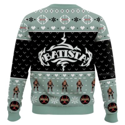 Hooktab Batista WWE Ugly Christmas Sweater