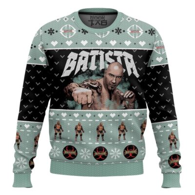 Batista WWE Ugly Christmas Sweater
