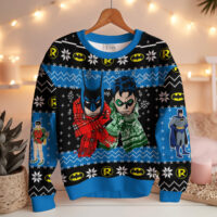 Hooktab Batman And Robin Ugly Christmas Sweater