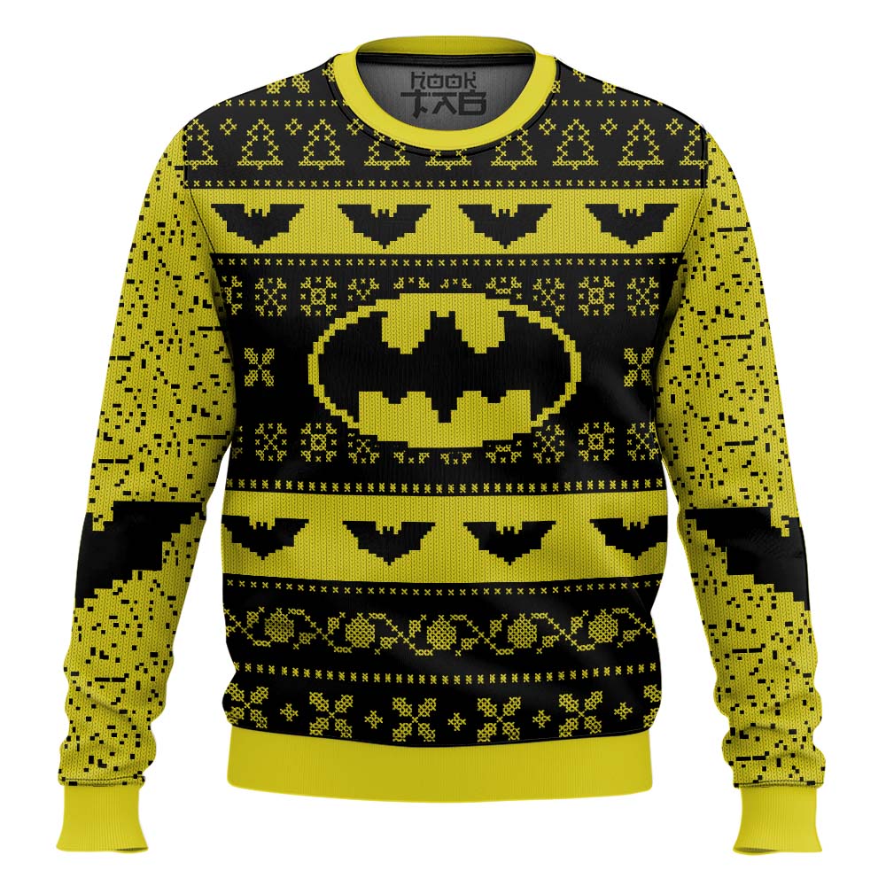 Hooktab Batman Ugly Christmas Sweater Hooktab Batman Ugly Christmas Sweater
