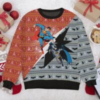 Hooktab Batman Vs Superman Ugly Christmas Sweater