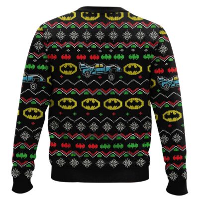 Hooktab Batmobile Lost Its Wheel And Joker Got Away Ugly Christmas Sweater