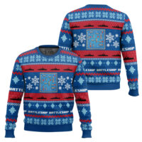 Hooktab Battleship Board Games Ugly Christmas Sweater