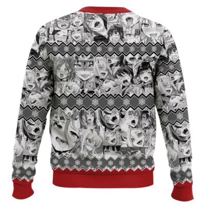 Hooktab Beastgirl Waifu Material Ahegao Ugly Christmas Sweater