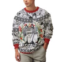 Hooktab Beastgirl Waifu Material Ahegao Ugly Christmas Sweater