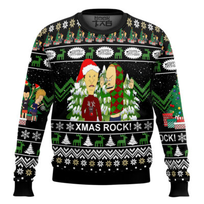 Beavis And Butt-head Xmas Rock! Ugly Christmas Sweater
