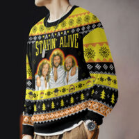 Hooktab Bee Gees Stayin' Alive Ugly Christmas Sweater