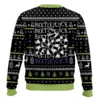 Hooktab Beetlejuice Hey Santa It Snowtime Ugly Christmas Sweater