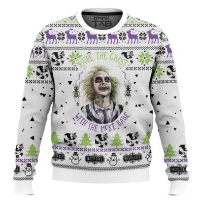 Beetlejuice You're The Ghost With The Most Ugly Christmas Sweater