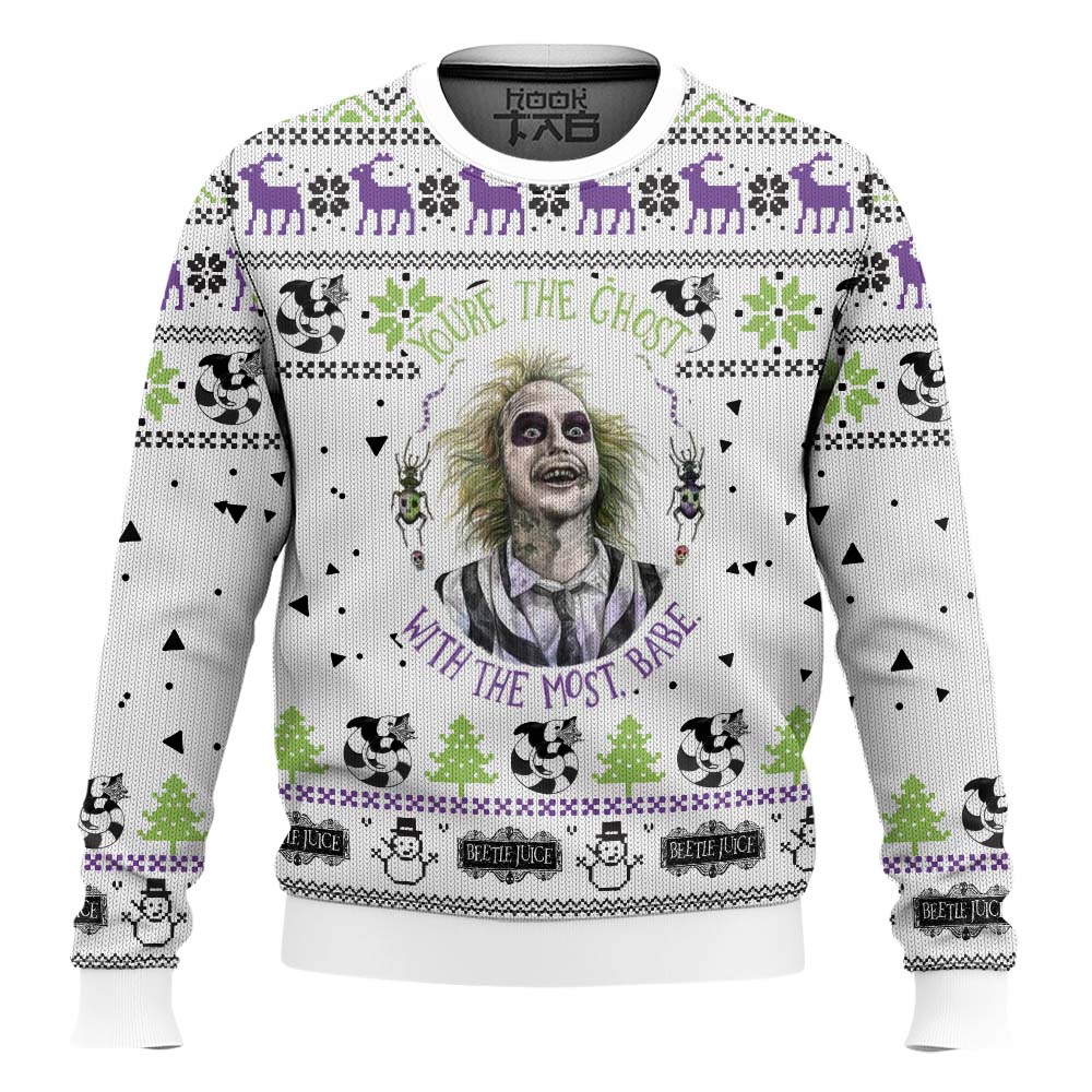 Hooktab Beetlejuice You're The Ghost With The Most Ugly Christmas Sweater Hooktab Beetlejuice You're The Ghost With The Most Ugly Christmas Sweater