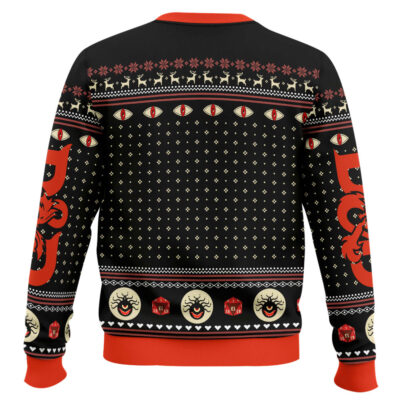 Hooktab Beholder Dungeons & Dragons Ugly Christmas Sweater